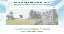 Desktop Screenshot of greenlawnmemorialpark.com