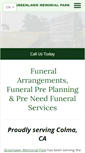 Mobile Screenshot of greenlawnmemorialpark.com